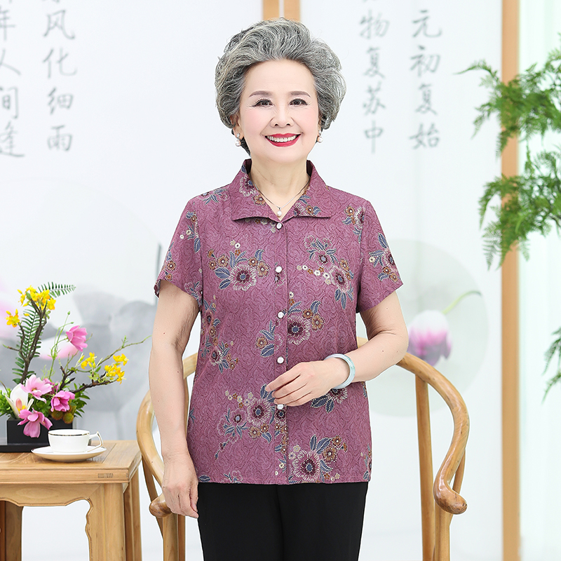 เสื้อคุณยาย เสื้อผู้วัยอายุ60-70ปี มีขนาด L-4XL(อกประมาณ35-45นิ้ว)