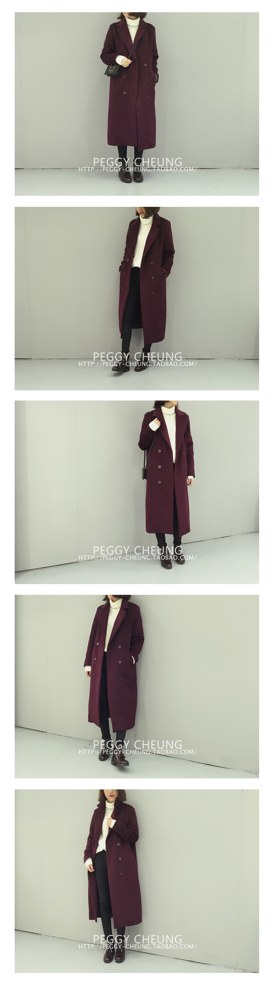 เสื้อโค้ทกันหนาว ยาว 36.5 นิ้ว ผ้าสำลีบาง มีซับใน เนื้อเบา พร้อมส่ง same pic