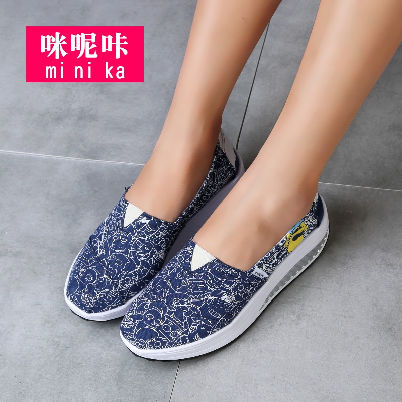 รองเท้าผ้าใบ รองเท้าลำลอง รองเท้าผ้าใบลำลอง รองเท้าแฟชั่นแบบสวม Slipper Shop