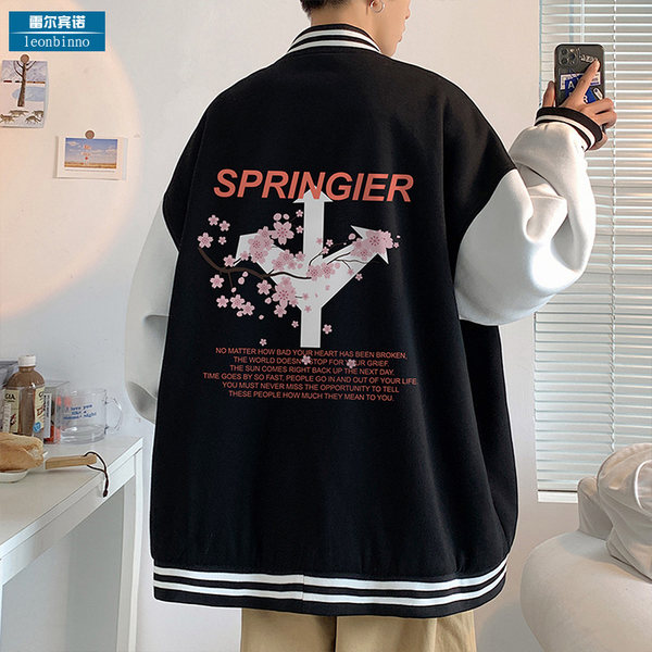 เสื้อแจ็คเก็ตเบสบอล เสื้อคลุม เสื้อแขนยาวสไตล์เกาหลี