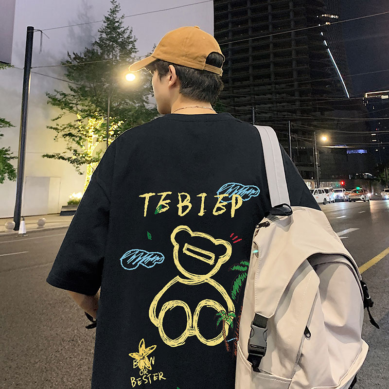 เสื้อยืดผู้ชายอ้วน M-5XL