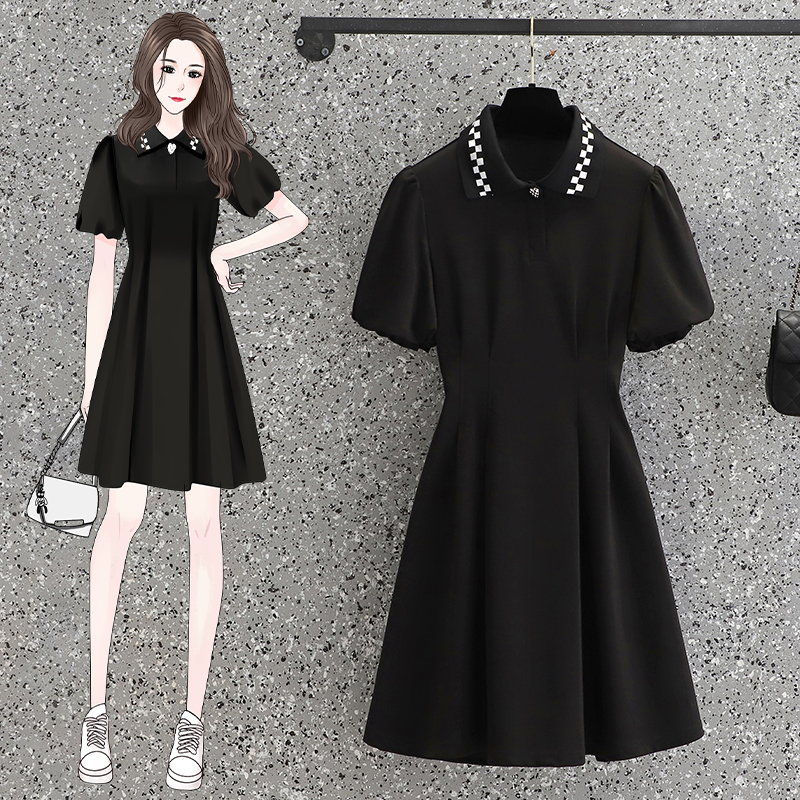 เดรสแขนสั้น มีไซส์ L-4XLอก 38-47 นิ้ว ใส่ได้ทั้งสาวหุ่นดีน่ารักจนถึงสาวอวบพลัสไซส์