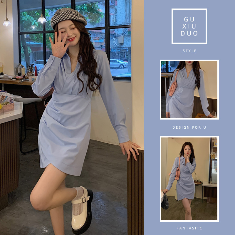 เดรสแขนสั้นมีไซส์L-4XLอก38-47นิ้ว