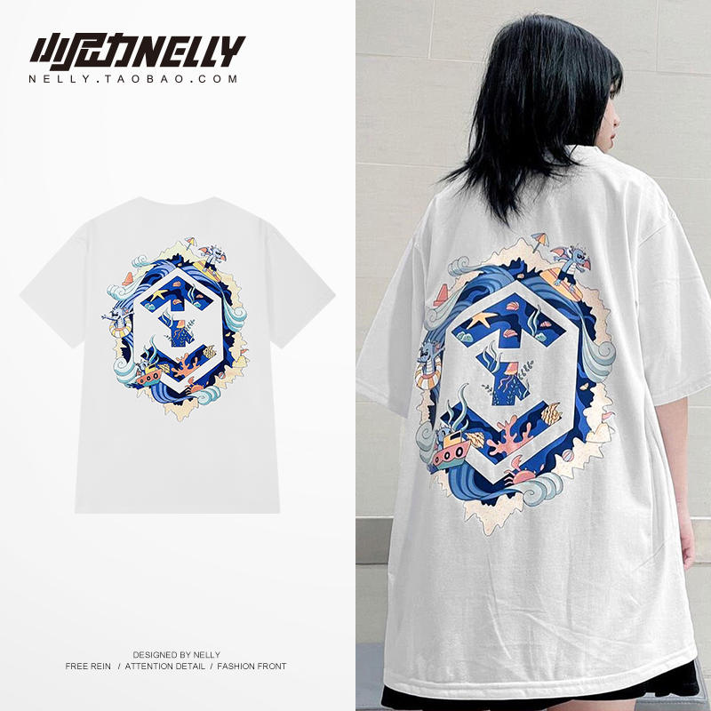 เสื้อยืดคอกลม ผู้ชาย เสื้อยืดผู้ชายเกาหลี เสื้อยืดเกาหลี แบรนด์ NELLY