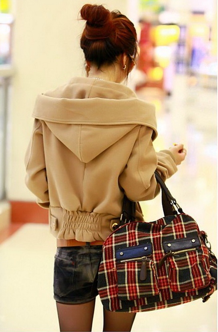 เสื้อโค๊ทกันหนาว ทรงสวย พร้อมส่ง สีน้ำตาลตามภาพ ผ้า wool น้ำตาล