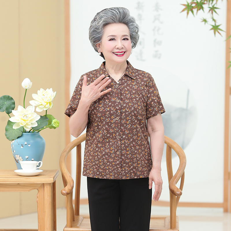 เสื้อคุณยาย เสื้อผู้วัยอายุ60-70ปี มีขนาด L-4XL(อกประมาณ35-45นิ้ว)