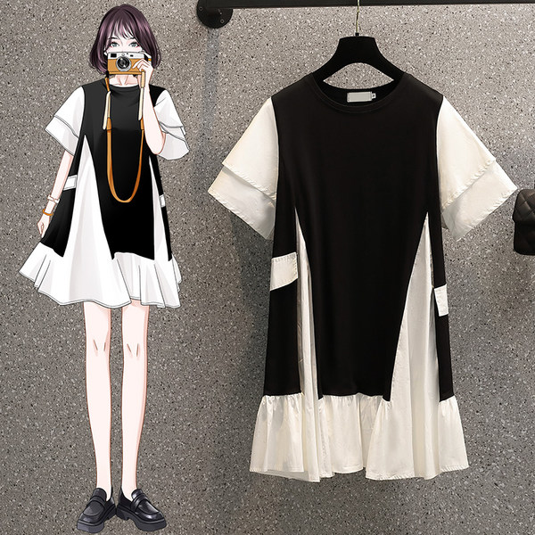 เดรสคนอ้วน เดรสสาวอวบ ชุดเดรสคนอ้วนวัยรุ่น BY PLUS SIZE Girl