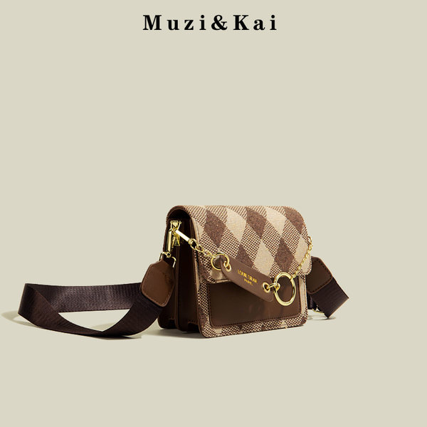 กระเป๋าสะพายข้างผู้หญิง กระเป๋าสะพายสไตล์เกาหลี By Muzi&Kai