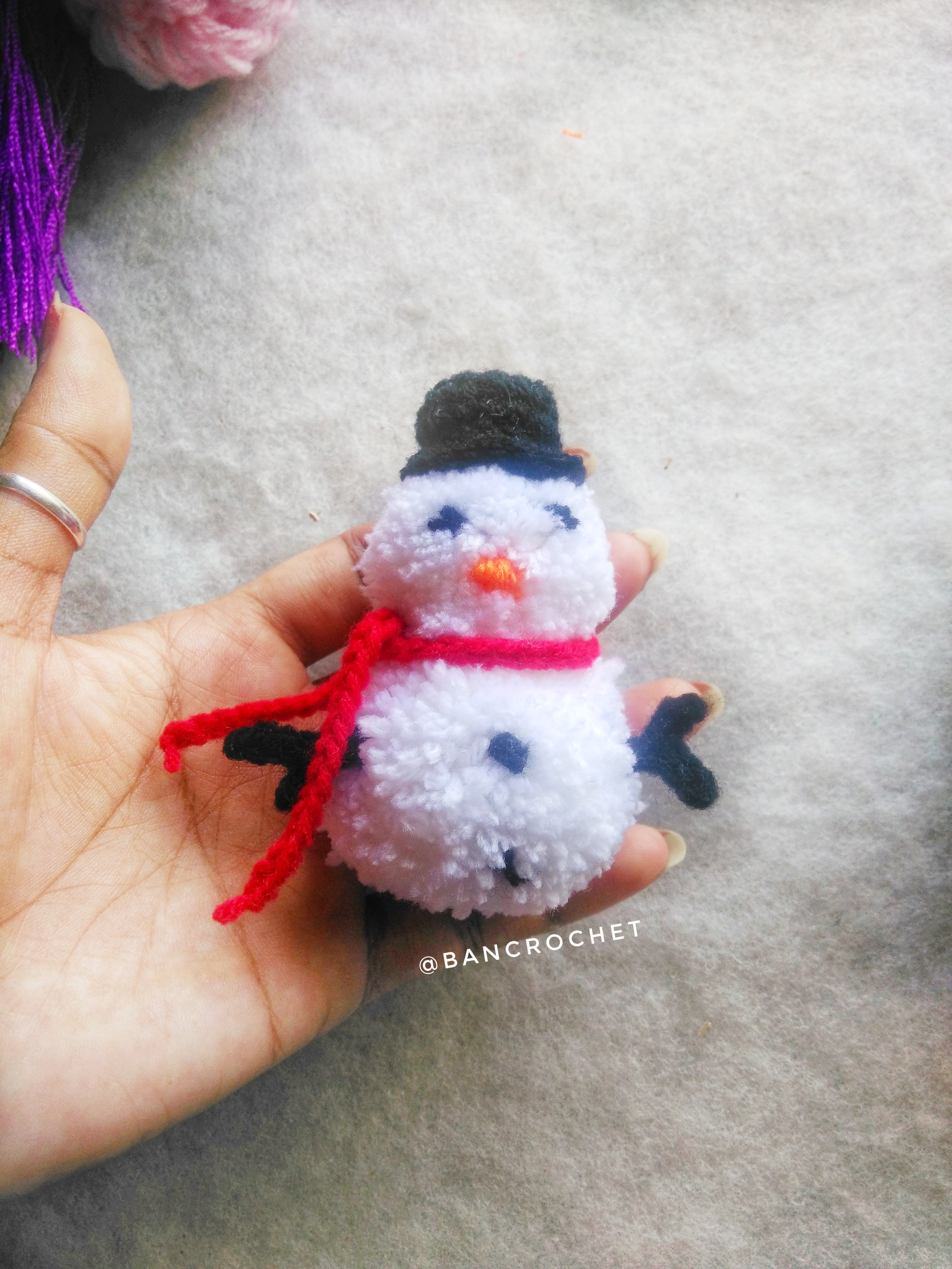 ตุ๊กตาคริสมาสปอมปอม christmas pompoms dolls 2-3.5 นิ้ว