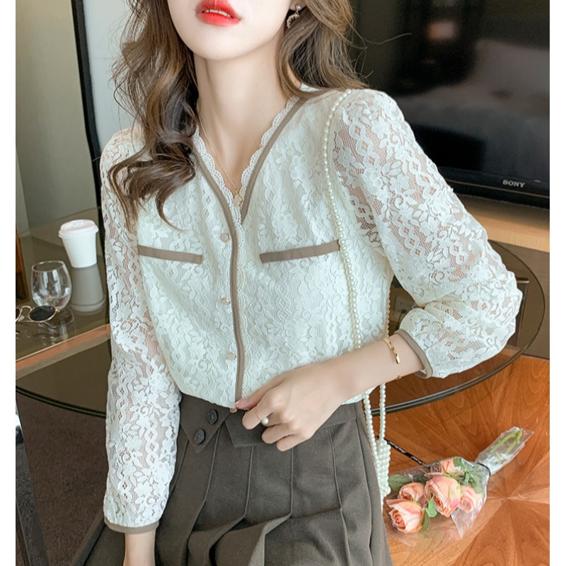 เสื้อเชิ้ตผู้หญิงแขนยาว เสื้อเชิ้ตผู้หญิงใส่ทํางาน 390 บาทต่อชิ้น ฟรีค่าจัดส่ง