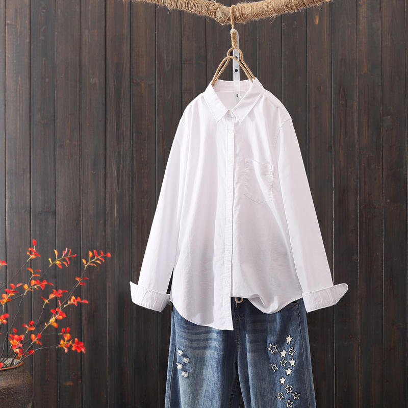 แบบเสื้อสวยๆ เสื้อผ้าฝ้ายลินิน เสื้อเชิ้ตผ้าลินิน