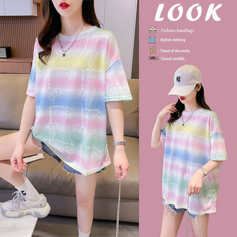 เสื้อยืดคนอ้วนแบบโอเวอร์ไซส์แบบ ulzzang fashion สนใจทักแชท