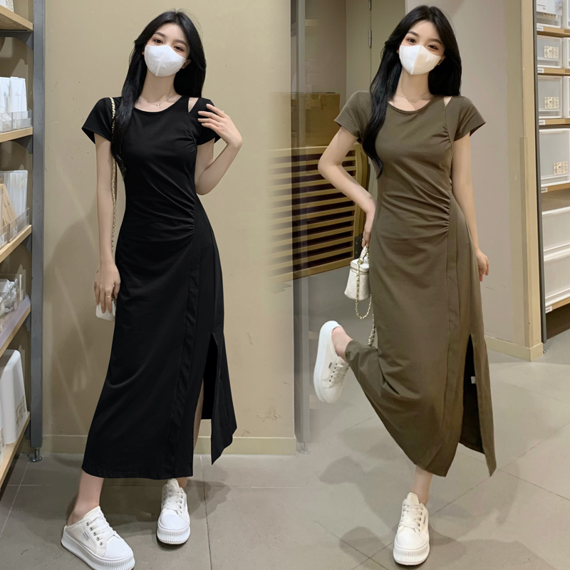 เดรสแขนสั้น มีไซส์ L-4XLอก 38-47 นิ้ว ใส่ได้ทั้งสาวหุ่นดีน่ารักจนถึงสาวอวบพลัสไซส์ จัดส่งฟรี! ทักแชทสั่งซื้อ