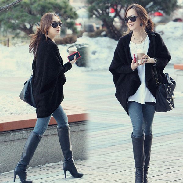 เสื้อคลุมไหมพรมเส้นเล็ก เนื้อนิ่ม ผ้าไม่หนา เบา เหมาะสำหรับอากาศบ้านเราค่ะ ทรงเก๋มากค่ะ พร้อมส่ง