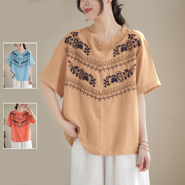 เสื้อลินิน เสื้อผ้าฝ้ายลินิน เสื้อเชิ้ตผ้าลินิน