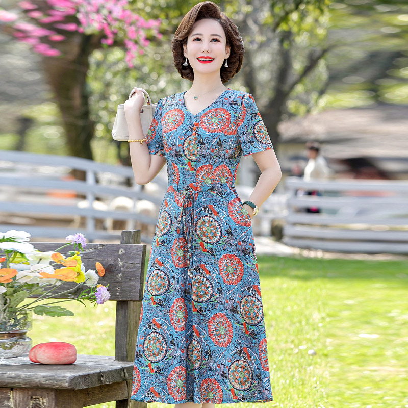 เดรสวัยผู้ใหญ่40-60ปี เดรสคุณแม่ ชุดเดรสทำงานวัยผู้ใหญ่ แบรนด์ MAMA DRESS