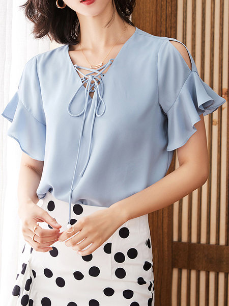 เสื้อชีฟองเกาหลี เสื้อชีฟองสวยๆ