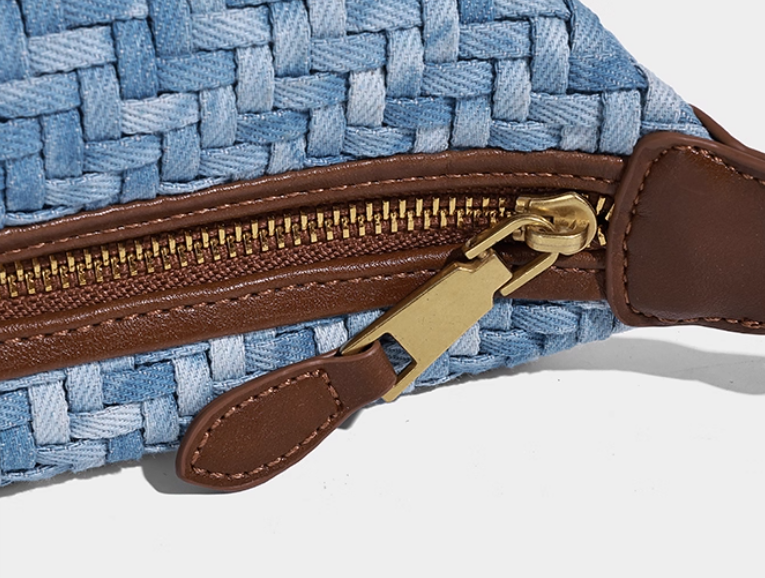 กระเป๋าแฟชั่น ผ้ายีนส์ แบบวัยรุ่น ผู้หญิง กระเป๋าสะพายข้าง ผ้ายีนส์ ลายสาน แฟชั่นใหม่ อินเทรนด์ 775304