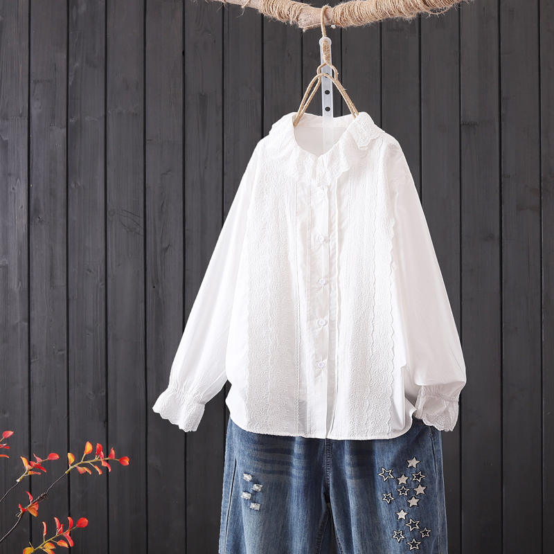 แบบเสื้อสวยๆ เสื้อผ้าฝ้ายลินิน เสื้อเชิ้ตผ้าลินิน