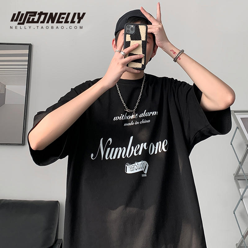 เสื้อยืดคอกลม ผู้ชาย เสื้อยืดผู้ชายเกาหลี เสื้อยืดเกาหลี แบรนด์ NELLY