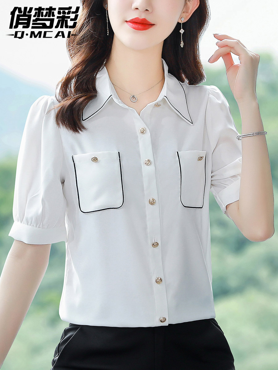 เสื้อชีฟอง เสื้อแฟชั่นสุภาพสตรีวัยผู้ใหญ่ มีไซต์ อก34นิ้ว-43นิ้ว