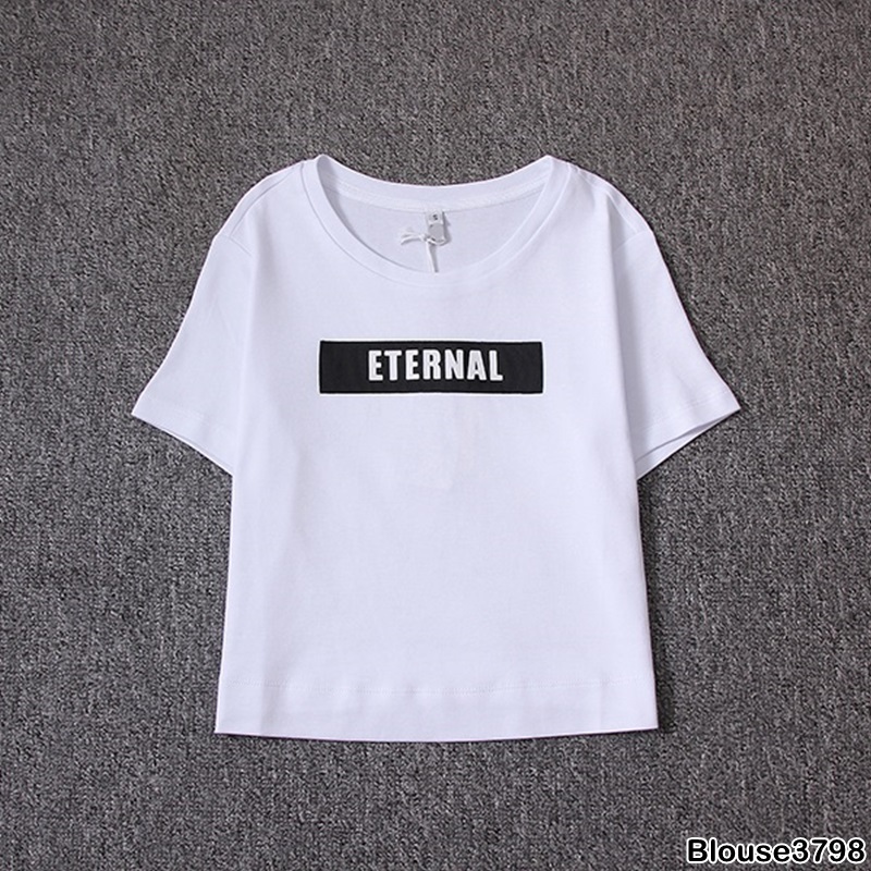 Blouse3846 รวมเสื้อยืดแฟชั่นเกาหลีหลายแบบหลายลาย ผ้าคอตตอนเนื้อดีใส่สบาย ผ้านุ่มน่าใส่ยืดหยุ่นได้เยอะ งานสวยแมทช์ง่าย ใส่กับอะไรก็เข้า