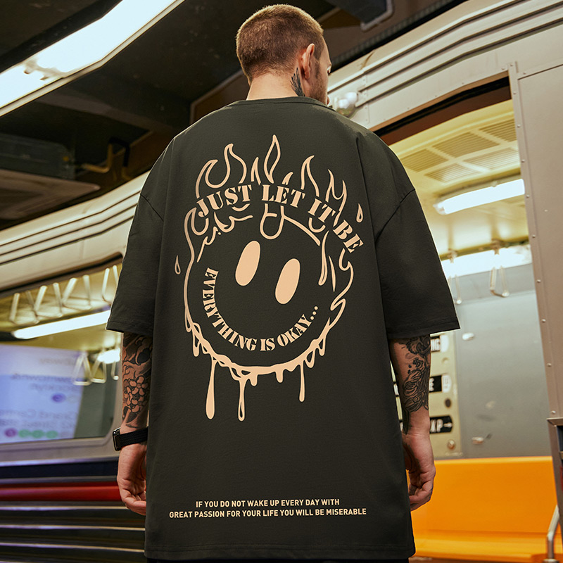 เสื้อยืดผู้ชายอ้วน S-5XL(อกเสื้อ39-51นิ้ว)