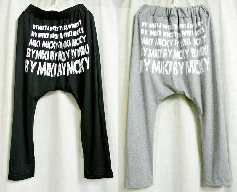 กางเกงพิมพ์ลายสกีน ทรงสุดฮิต *สีเทา*