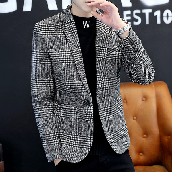 สูท Blazers ผู้ชาย เสื้อคลุมสไตล์สูท สำหรับผู้ชาย