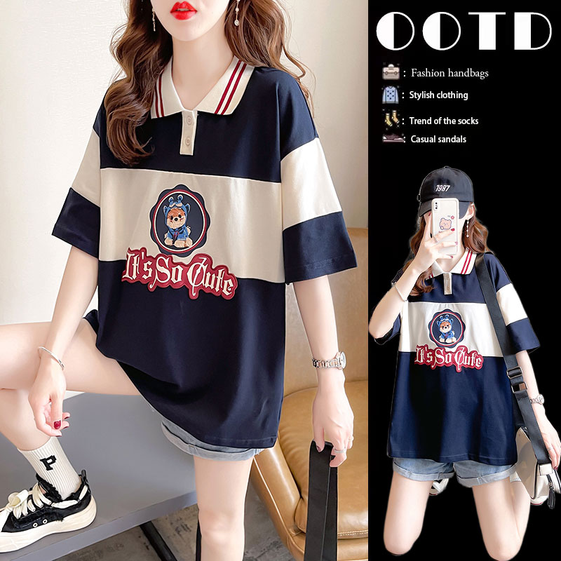 เสื้อยืดคนอ้วนแบบโอเวอร์ไซส์แบบ ulzzang fashion สนใจทักแชท
