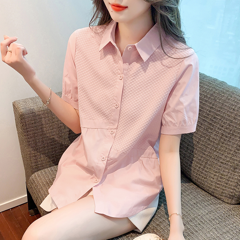 เสื้อเชิ้ตผู้หญิงใส่ทํางาน 390 บาทต่อชิ้น ฟรีค่าจัดส่ง