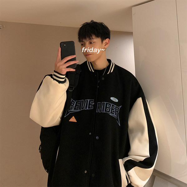 เสื้อแจ็คเก็ตเบสบอล เสื้อคลุม เสื้อแขนยาวสไตล์เกาหลี