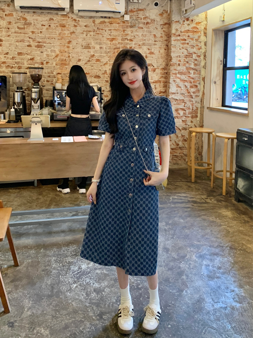 เดรสแขนสั้น มีไซส์ L-4XLอก 38-47 นิ้ว ใส่ได้ทั้งสาวหุ่นดีน่ารักจนถึงสาวอวบพลัสไซส์ จัดส่งฟรี! ทักแชทสั่งซื้อ