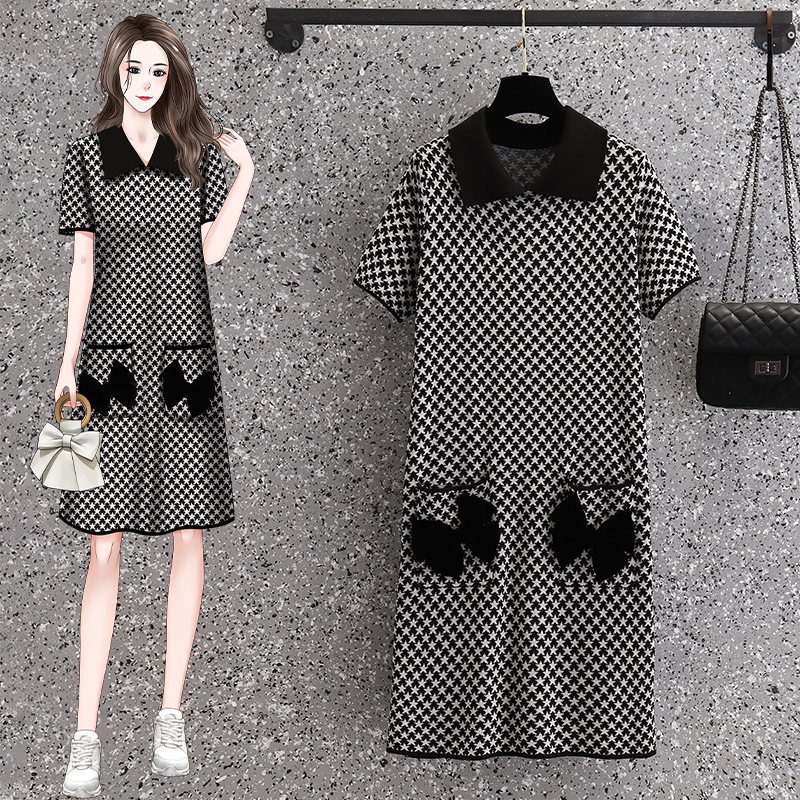 เดรสแขนสั้น มีไซส์ L-4XLอก 38-47 นิ้ว ใส่ได้ทั้งสาวหุ่นดีน่ารักจนถึงสาวอวบพลัสไซส์