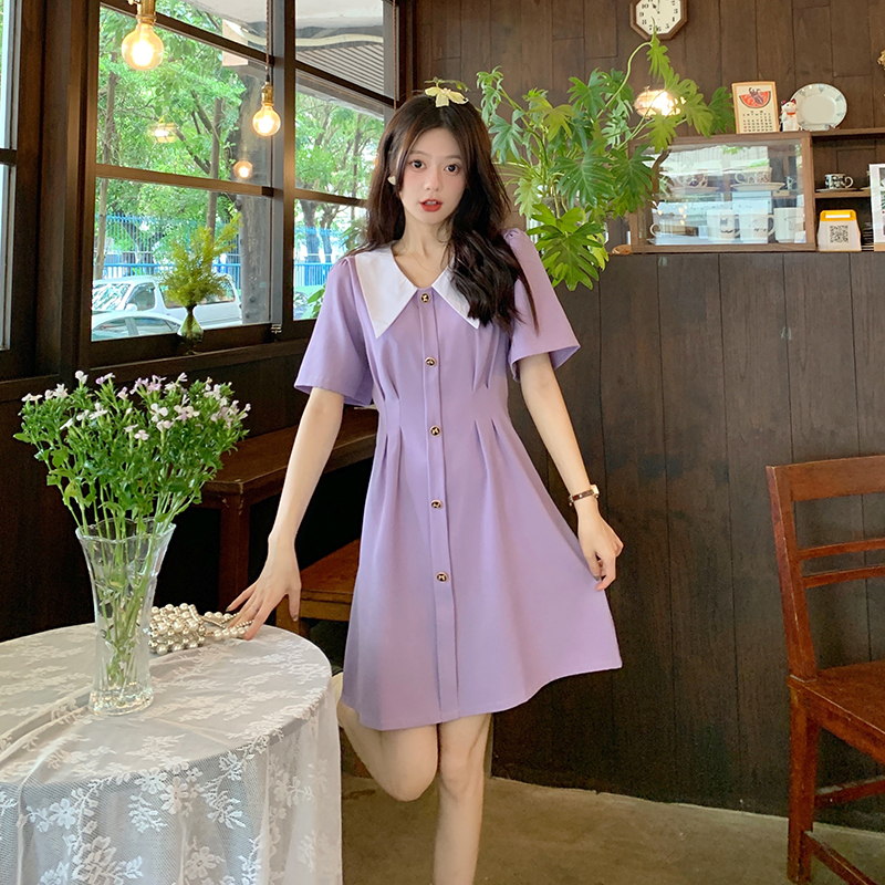 เดรสวัยรุ่น-เดรสคนอ้วนวัยรุ่น L-4XL(อก38-46 นิ้ว)