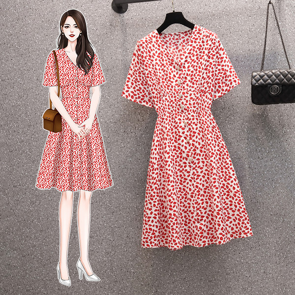 เดรสคนอ้วน เดรสสาวอวบ ชุดเดรสคนอ้วนวัยรุ่น BY PLUS SIZE Girl