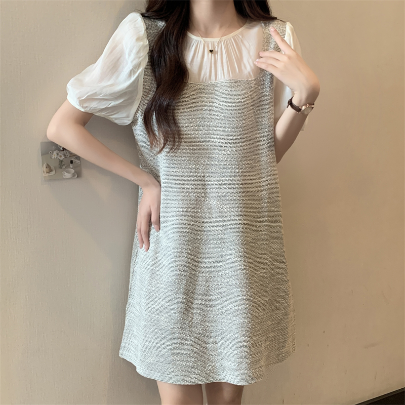เดรสแขนสั้น มีไซส์ L-4XLอก 38-47 นิ้ว ใส่ได้ทั้งสาวหุ่นดีน่ารักจนถึงสาวอวบพลัสไซส์ จัดส่งฟรี! ทักแชทสั่งซื้อ