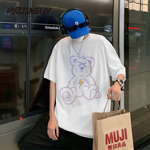 เสื้อยืดคอกลม ผู้ชาย เสื้อยืดผู้ชายเกาหลี เสื้อยืดเกาหลี แบรนด์ NELLY