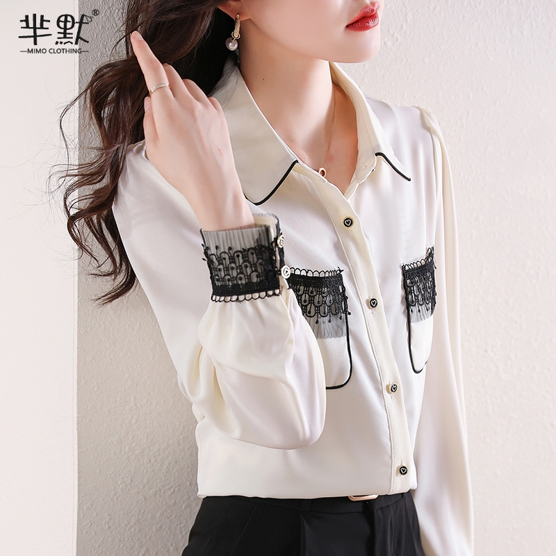 เสื้อลูกไม้ เสื้อเชิ้ตแขนยาว