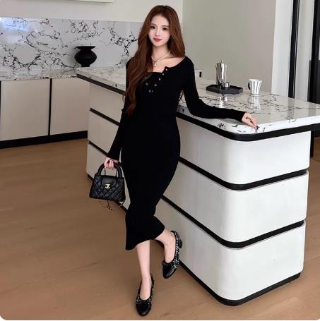 เดรสสีดำสุภาพ เรียบหรู ดูดี เหมาะกับทุกโอกาส | เดรสผู้หญิงแฟชั่นสุภาพ