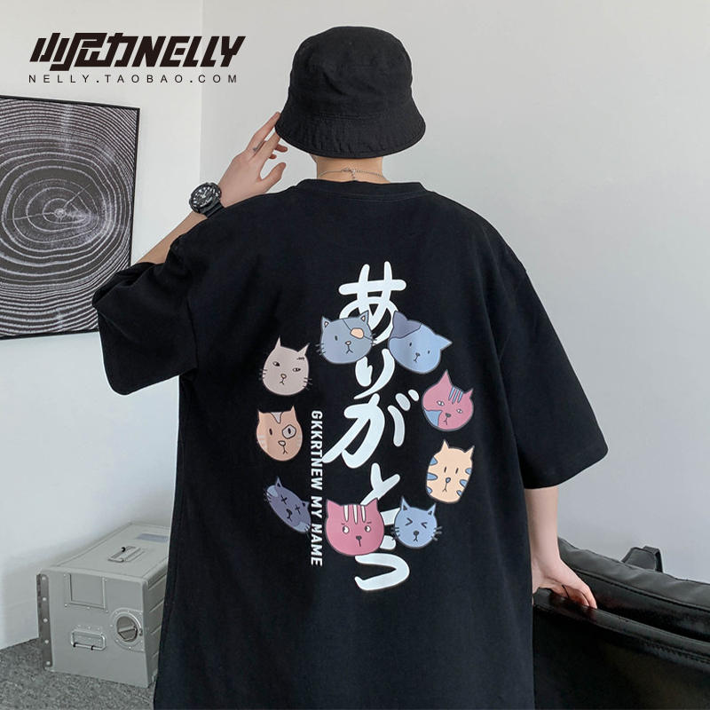 เสื้อยืดคอกลม ผู้ชาย เสื้อยืดผู้ชายเกาหลี เสื้อยืดเกาหลี แบรนด์ NELLY