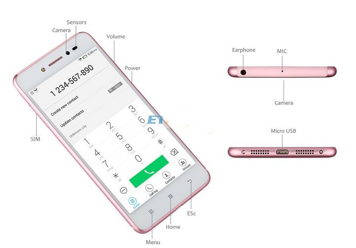 โทรศัพท์มือถือ Lenovo Sisley S90 รุ่นใหม่ล่าสุด ฝาแฝด Iphone 6 สีชมพู และ สีเงิน จอ 5 นิ้ว Quad core สินค้าจำนวนจำกัด 151314