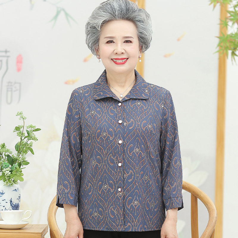 เสื้อคุณยาย เสื้อผู้วัยอายุ60-70ปี มีขนาด L-4XL(อกประมาณ35-45นิ้ว)