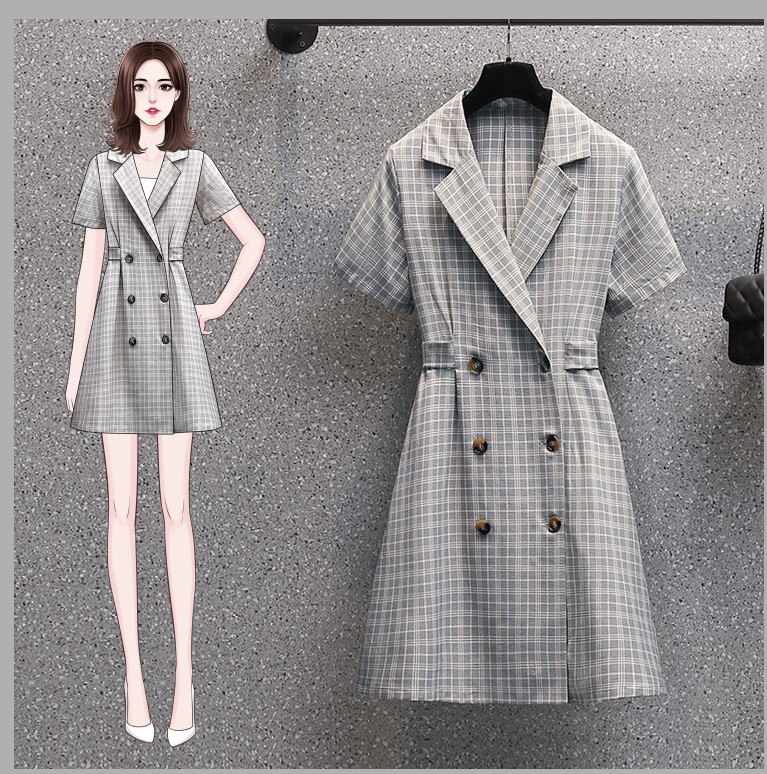 เดรสแขนสั้น มีไซส์ L-4XLอก 38-47 นิ้ว ใส่ได้ทั้งสาวหุ่นดีน่ารักจนถึงสาวอวบพลัสไซส์
