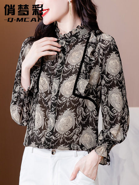 เสื้อเชิ้ต เสื้อเชิ้ตชีฟอง ลายสวยๆฟรีค่าส่ง