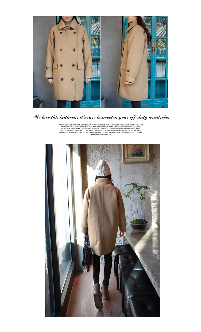 เสื้อโค้ทกันหนาว ดีเทลเยอะ ใส่ได้หลายแบบ ผ้าวูลเนื้อดีหนานุ่ม บุซับในกันลม สีครีม พร้อมส่งจ้า ครีม