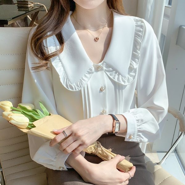 เสื้อลูกไม้ เสื้อเชิ้ตแขนยาว