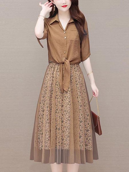 เดรสวัยผู้ใหญ่40-60ปี เดรสคุณแม่ ชุดเดรสทำงานวัยผู้ใหญ่ แบรนด์ MAMA DRESS
