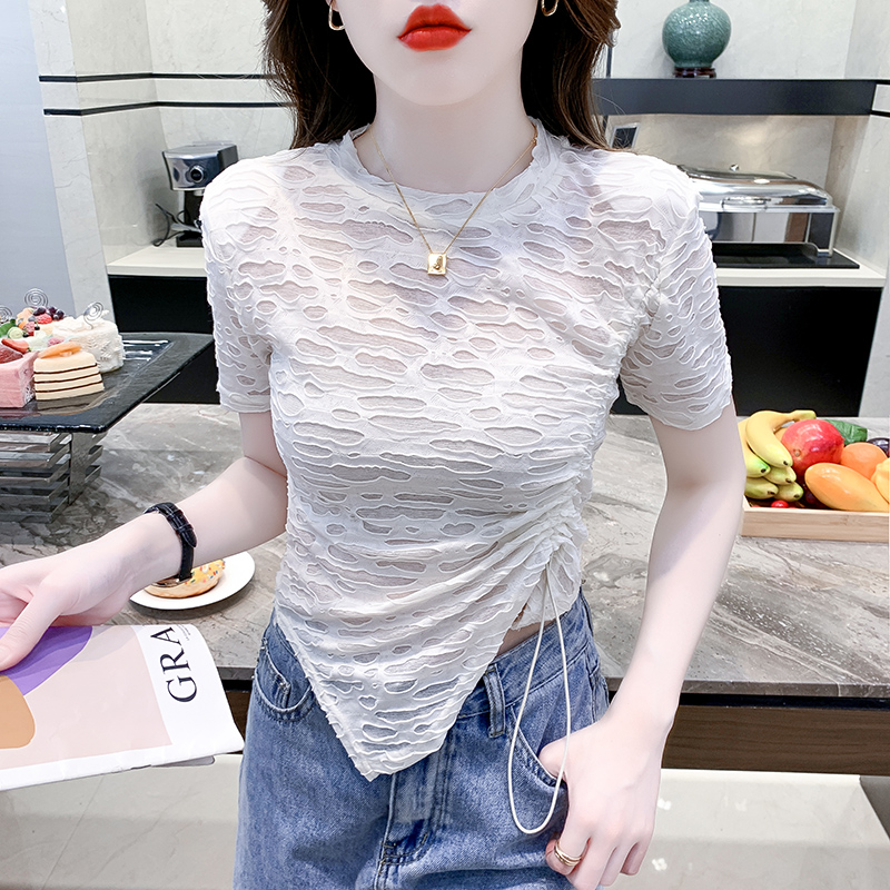 เสื้อผ้าวัยรุ่นเกาหลี เสื้อยืดวัยรุ่นผู้หญิง มีขนาด S M L XL