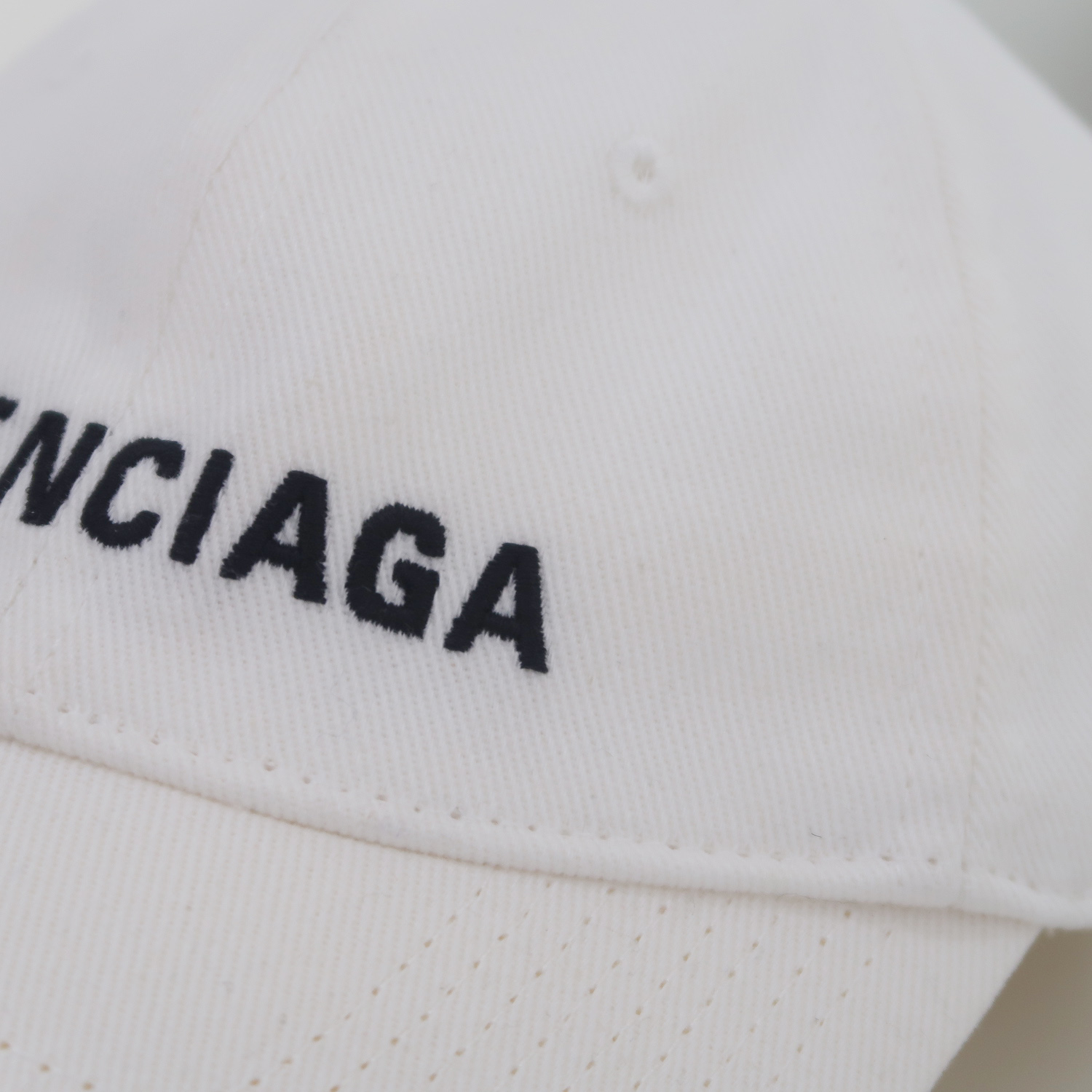 Balenciaga White Logo Cap